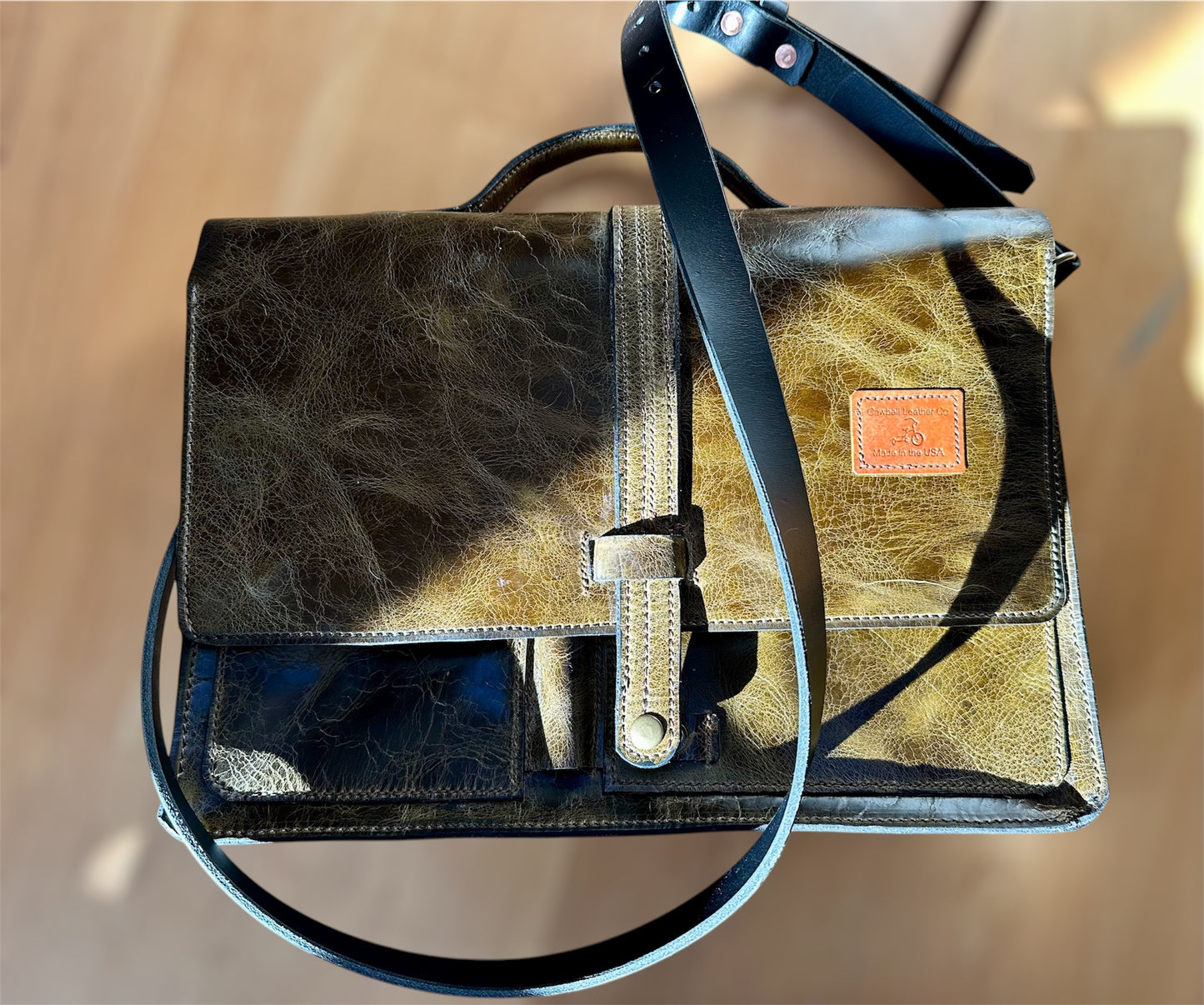 Messenger Bag 2.0 - Crinkled Green