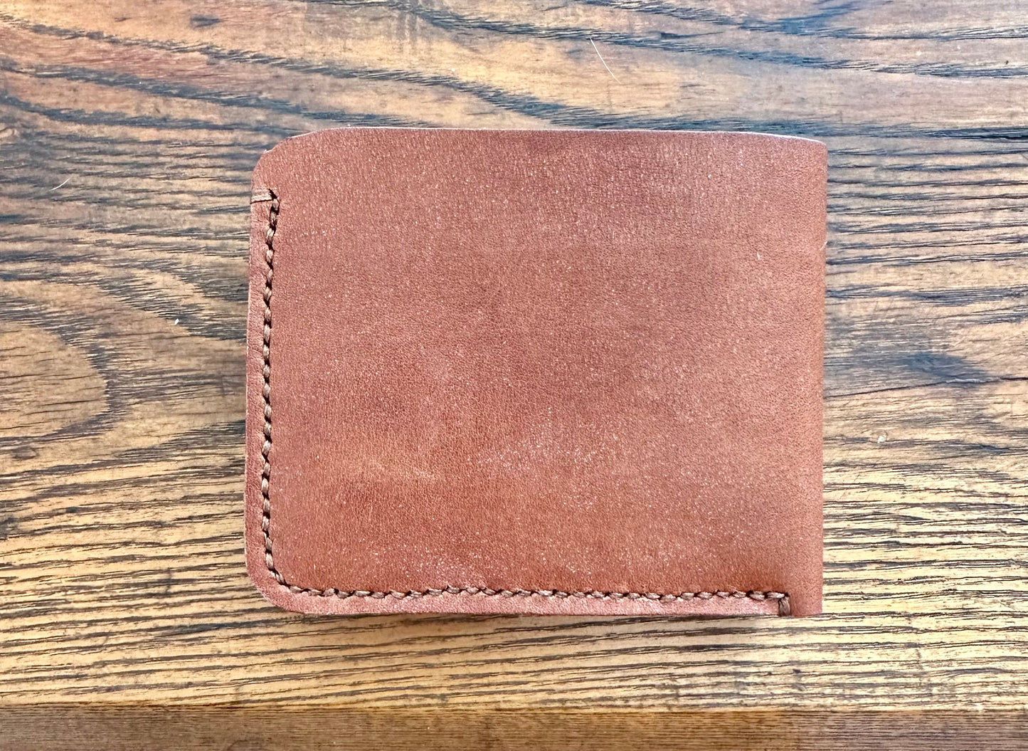 Oak bark tanned bridlel leather w/Pueblo Bifold