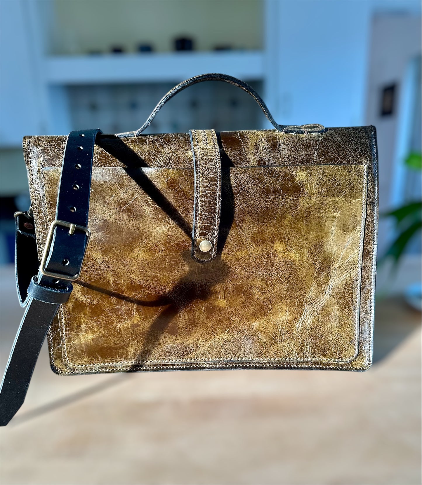 Messenger Bag 2.0 - Crinkled Green