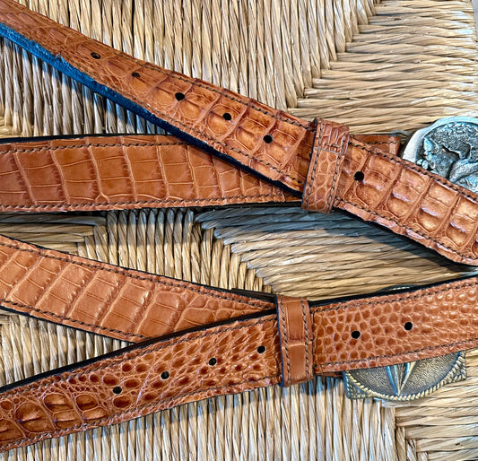 Custom Hornback Alligator Belt