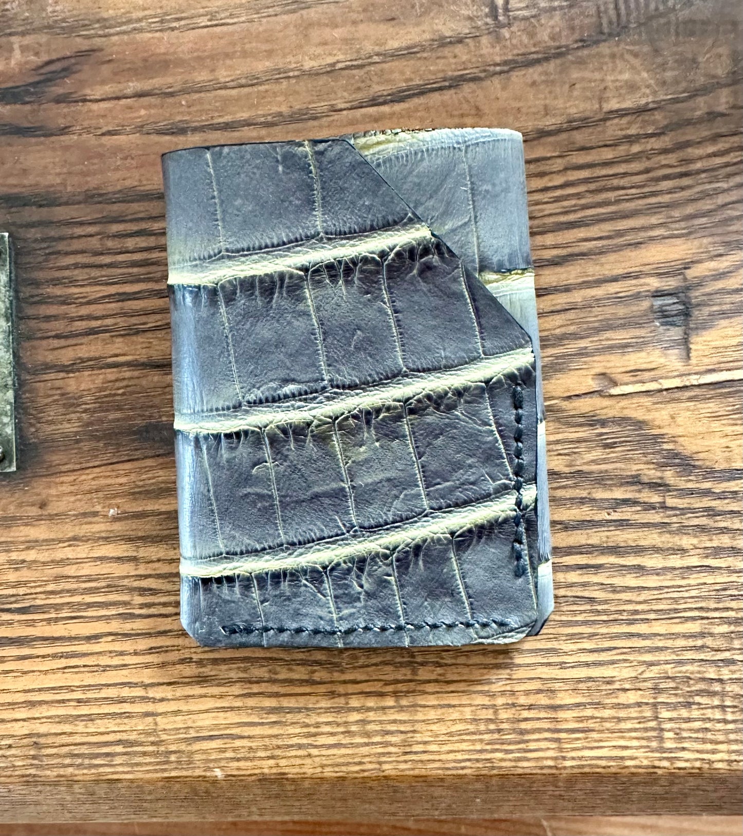 Two Face card and cash - Green Gator