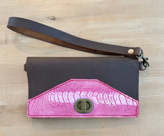 Fundamental Bag with Pink Ostrich