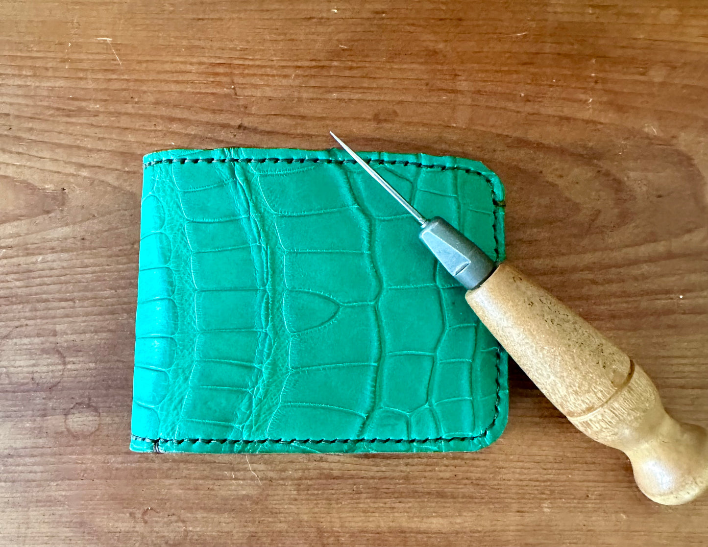 Green alligator w/Pueblo Bifold