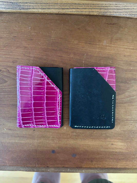Two Face card and cash - Rasberry Gator