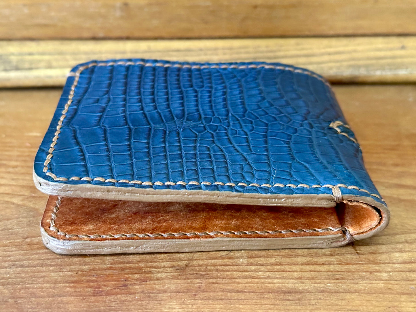 Blue Alligator Bi-Fold