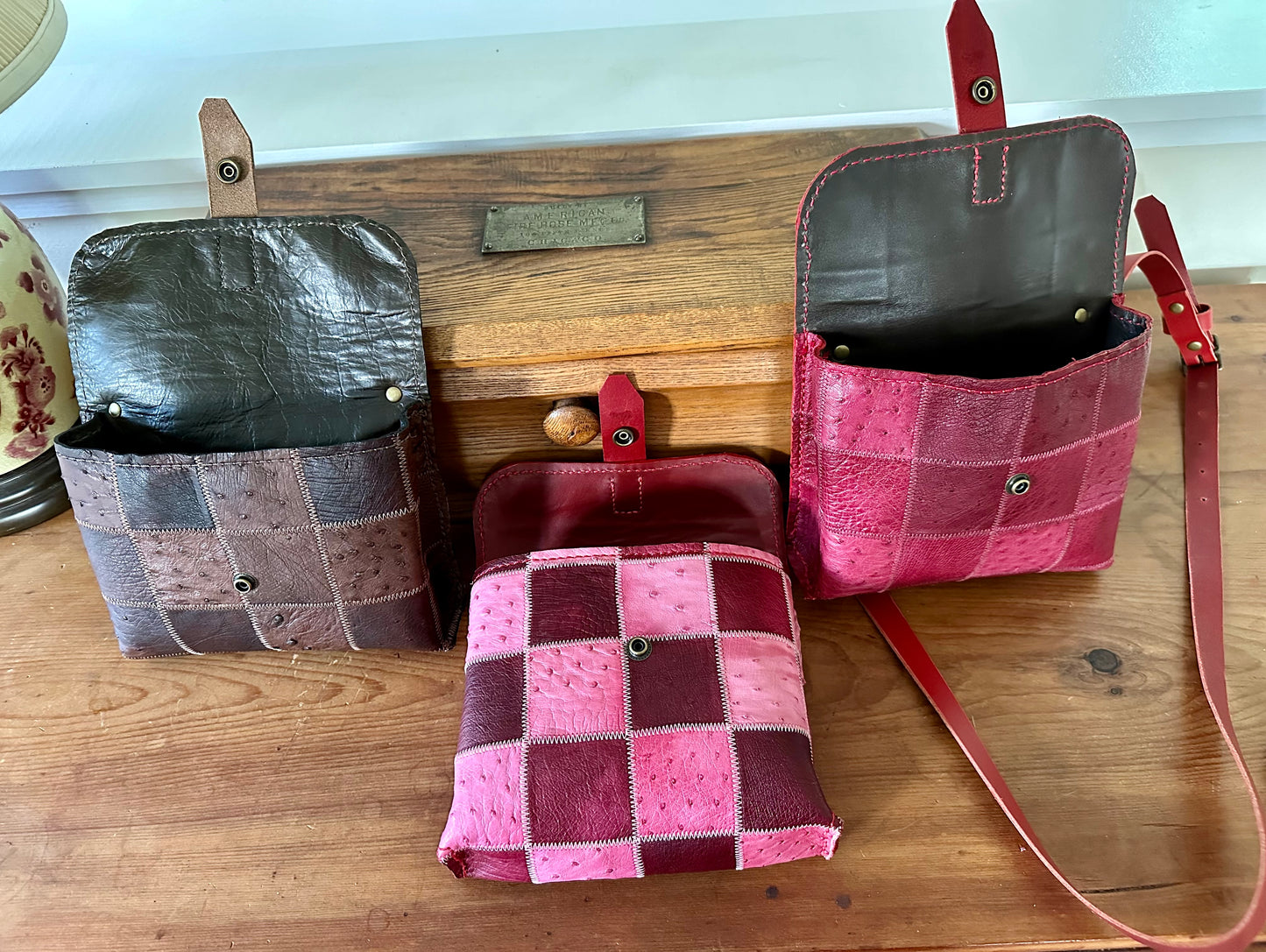 Quilted Ostrich Bag