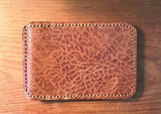 Brown Leather - CB Money Clip Wallet