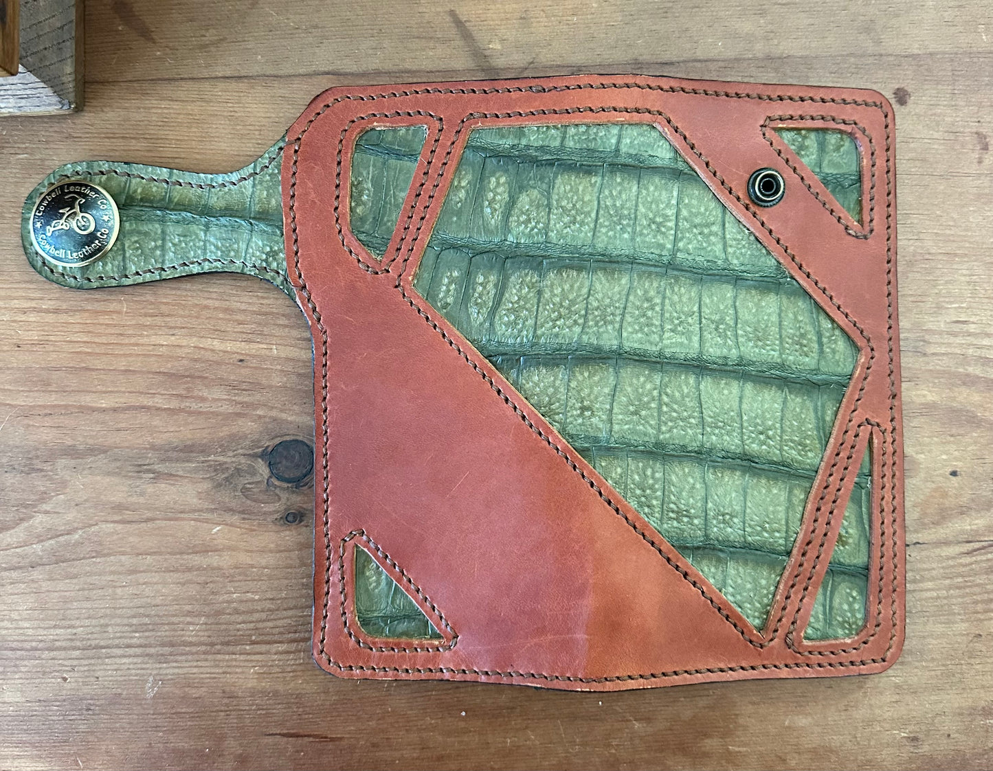 Green Gator Long Wallet