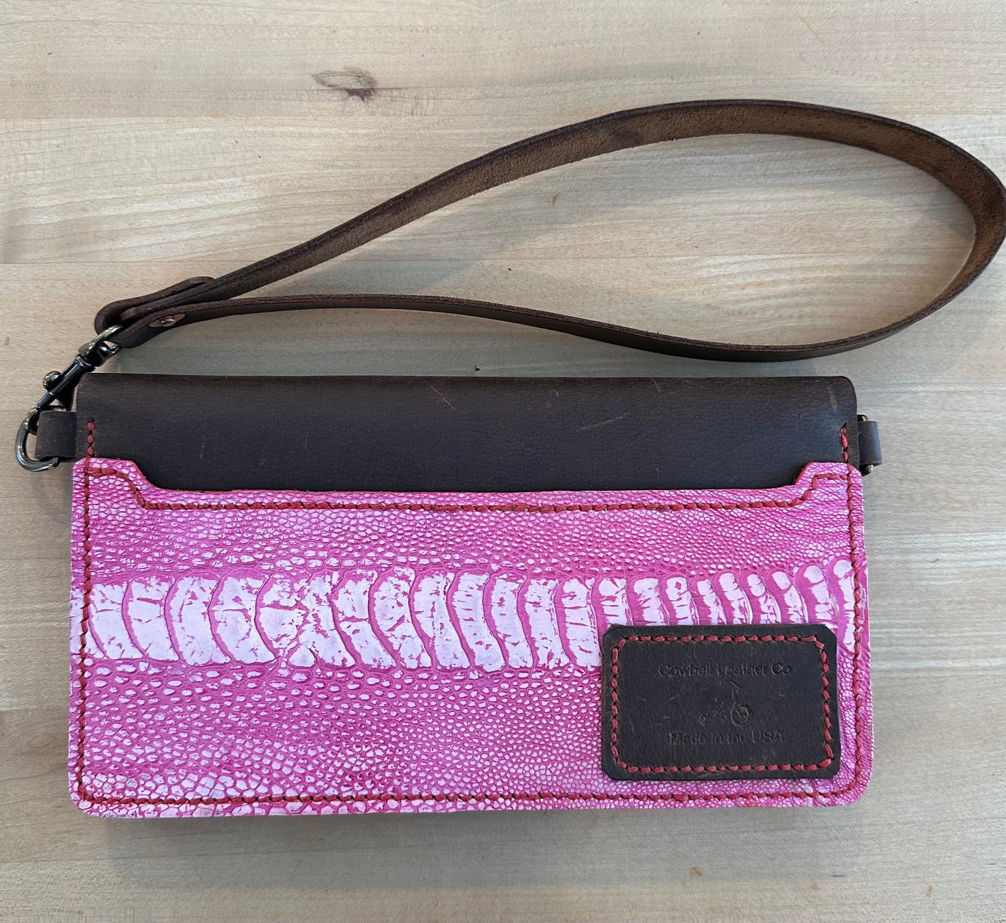 Fundamental Bag with Pink Ostrich