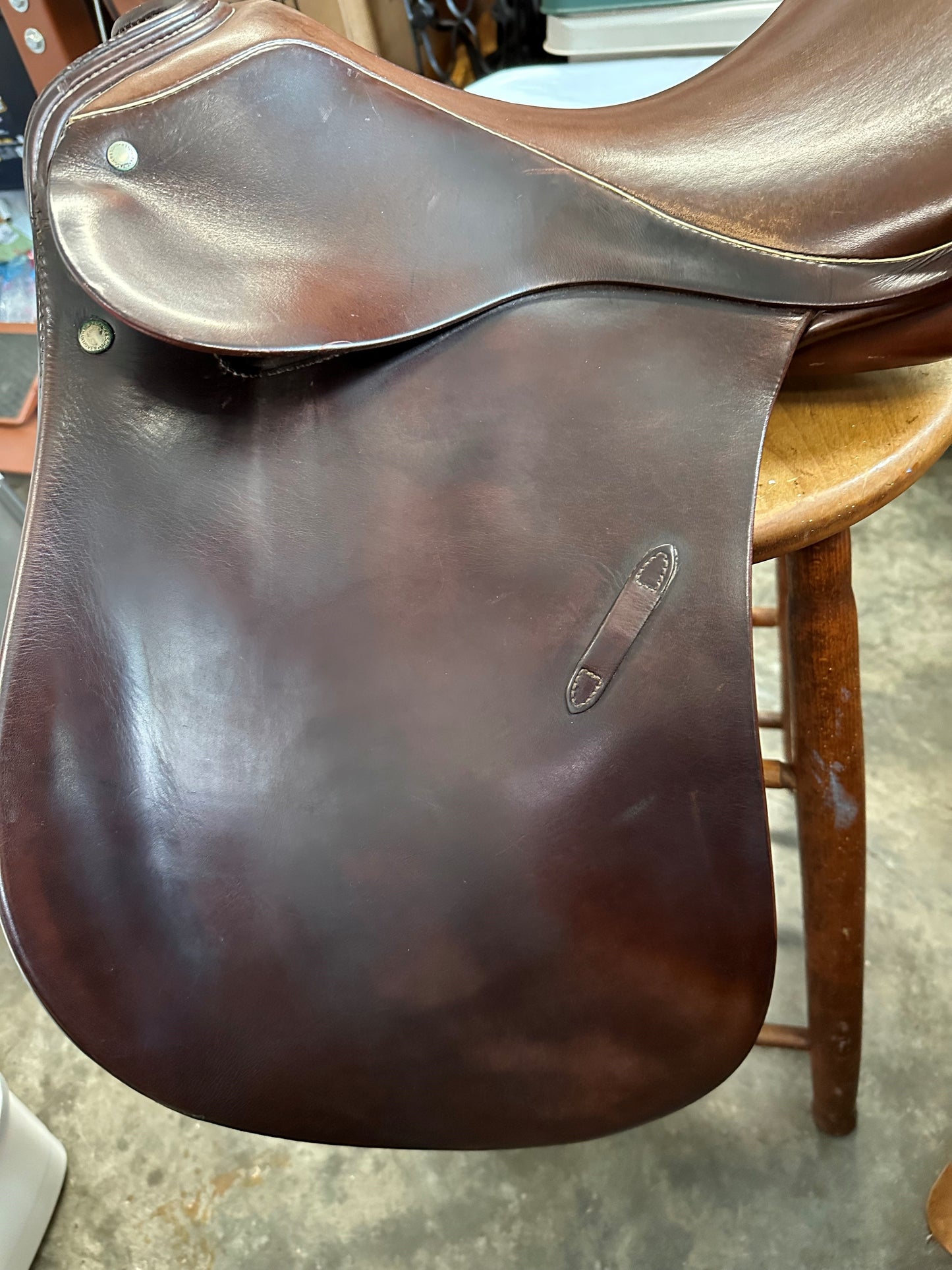 Stowaway Bag - Made from a retired English Saddle