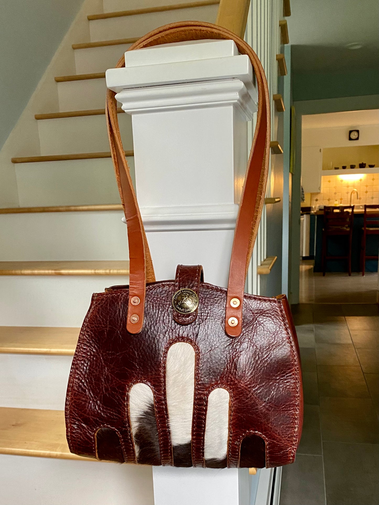 Cowbell Leather Shoulder Bag